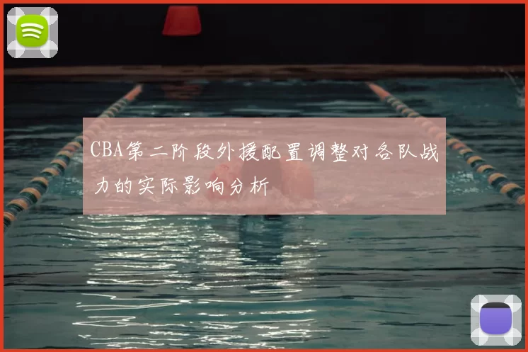 CBA第二阶段外援配置调整对各队战力的实际影响分析