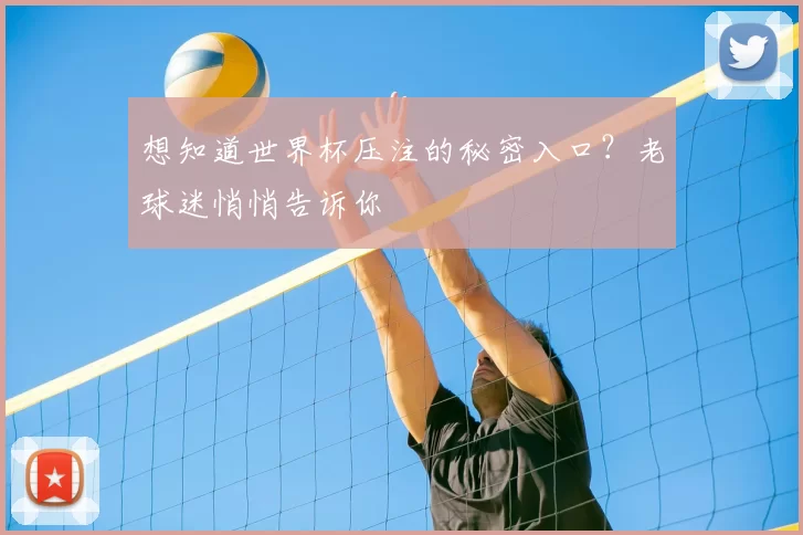 想知道世界杯压注的秘密入口?老球迷悄悄告诉你
